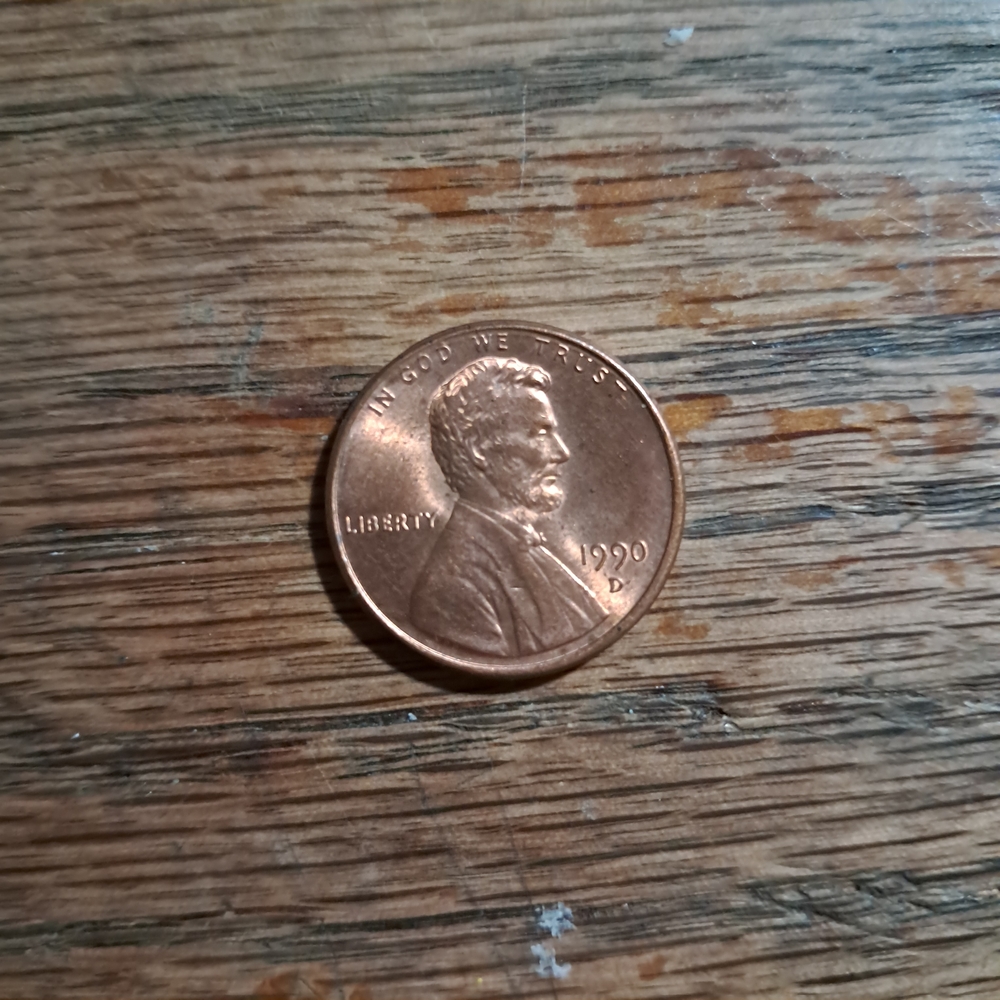1990 D Lincoln Penny